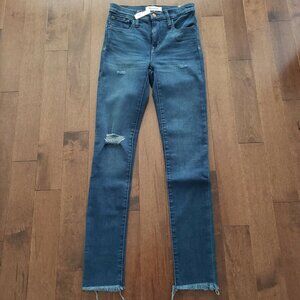 NWT Madewell Roadtripper Size 24 Jeans: Knee-Rip Edition NEW